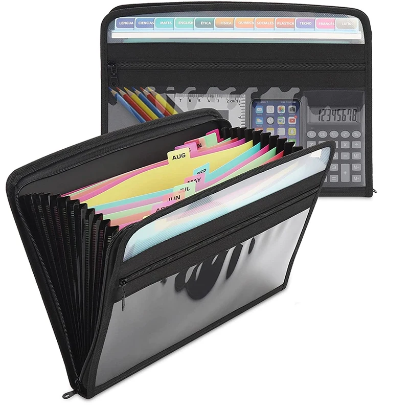 Color File Folder with Zipper,13Pocket Expandable File Holder,A4 Letter Size File Storage,Suitable Forclassroom,Office
Color File Folder with Zipper,13Pocket Expandable File Holder,A4 Letter Size File Storage,Suitable Forclassroom,Office