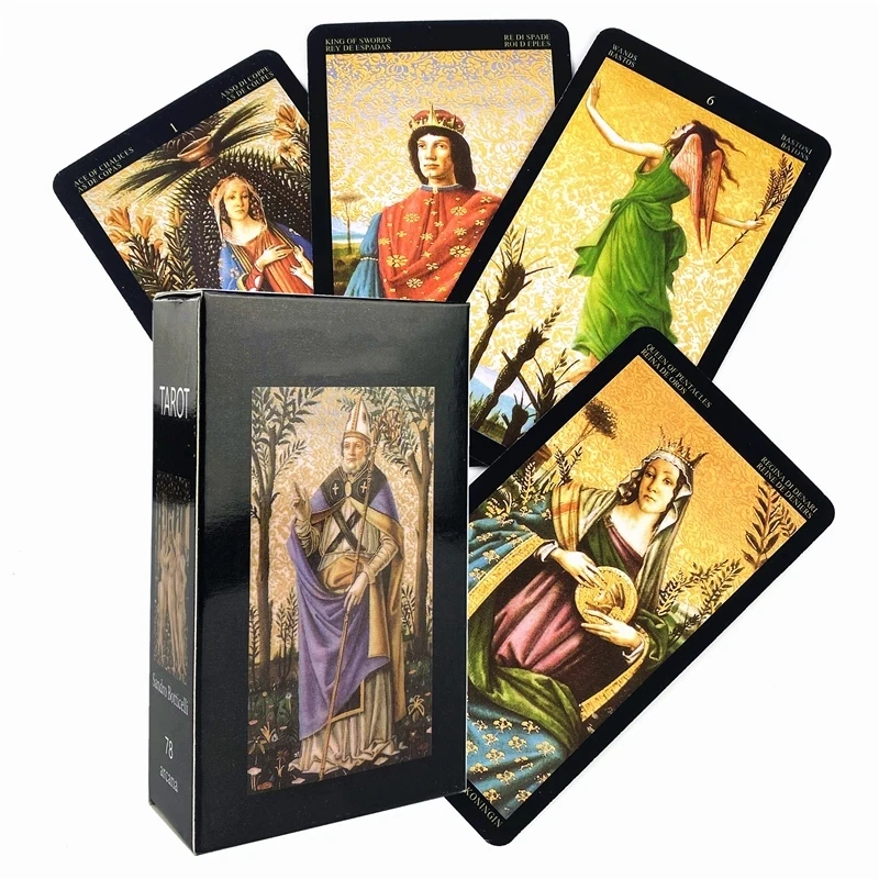 NEW Golden Tarot Cards Card Game Tarot Deck with Guidebook Board Game for Adult Family Oracle for Fate Divination Easy Tarot
NEW Golden Tarot Cards Card Game Tarot Deck with Guidebook Board Game for Adult Family Oracle for Fate Divination Easy Tarot