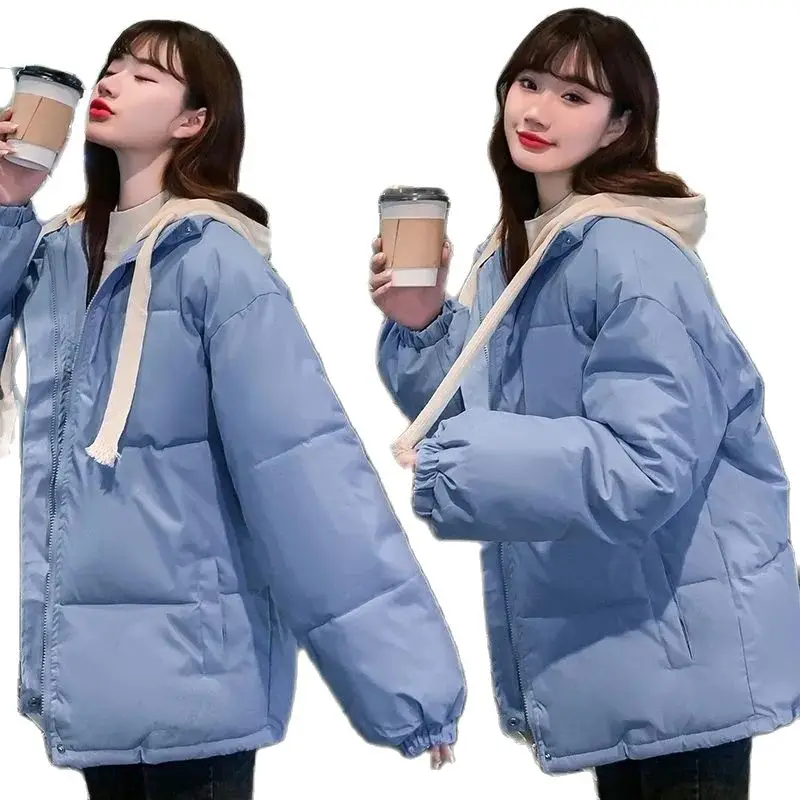 2022 Cotton Coat Women's Short Korean New Winter Down Cotton Jacket Loose Bread Coat Thickened Student Overcoat Women Parkas
2022 Cotton Coat Women's Short Korean New Winter Down Cotton Jacket Loose Bread Coat Thickened Student Overcoat Women Parkas