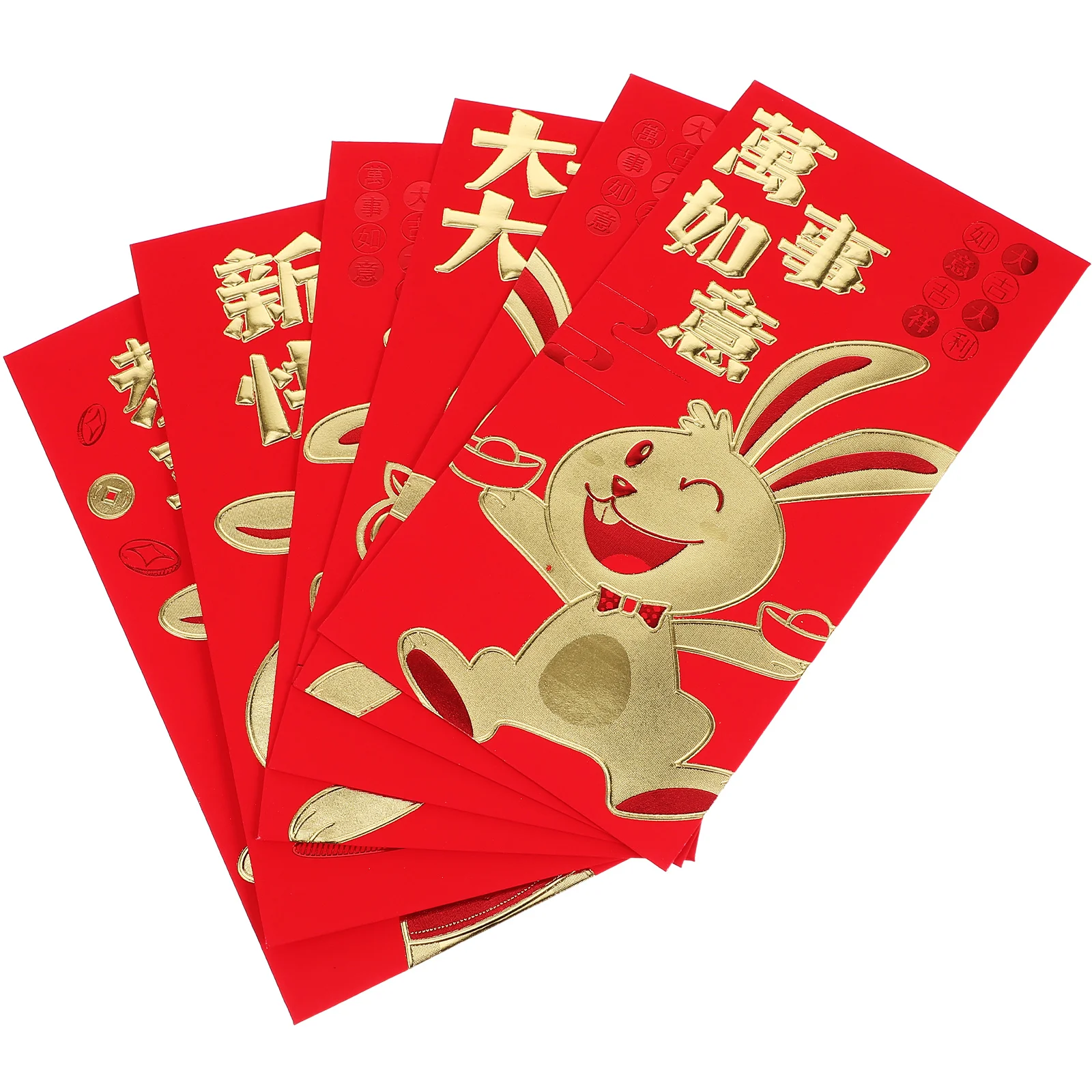 

Красный конверт для денег, новый китайский пакет, традиционные конверты, Карманный Кролик, см. Подарки, подарок на весенний фестиваль Bao Hong