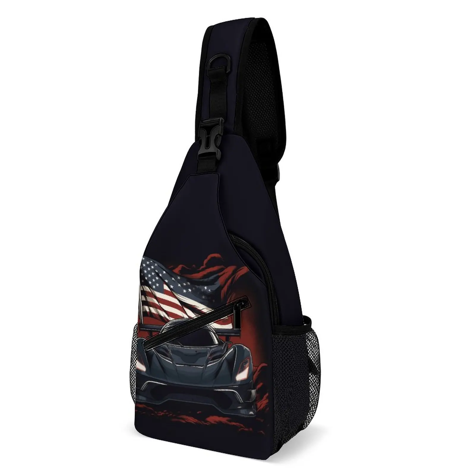 Dazzling Sports Car Shoulder Bags American Flag Car Outdoor Chest Bag Men Trekking Print Sling Bag Cool School Small Bags
Dazzling Sports Car Shoulder Bags American Flag Car Outdoor Chest Bag Men Trekking Print Sling Bag Cool School Small Bags