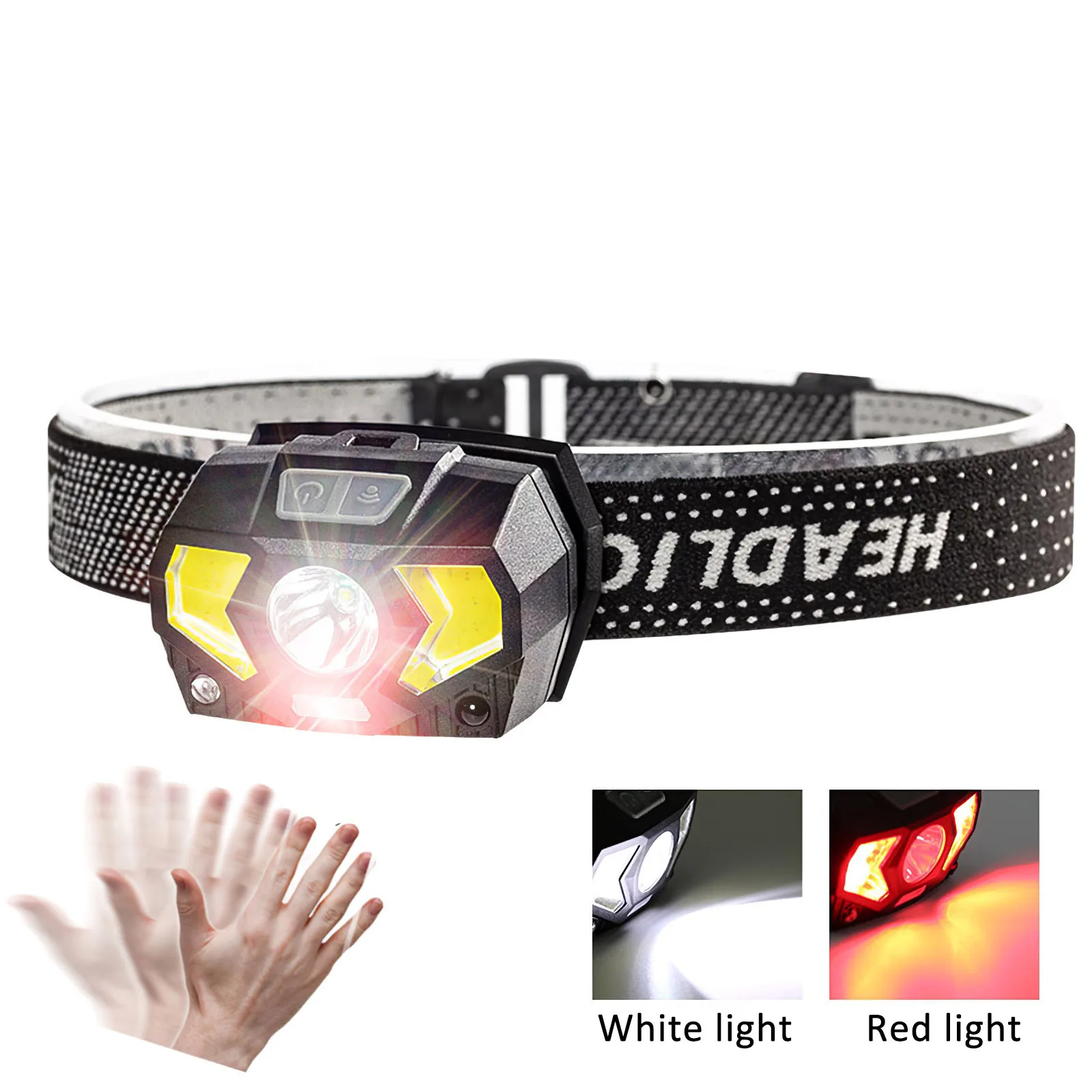 XPG Sensor Headlight USB Charging 800LM Outdoor Head Light Six Light Modes Headlight With XPG COB Beads Adjustable Bandage
XPG Sensor Headlight USB Charging 800LM Outdoor Head Light Six Light Modes Headlight With XPG COB Beads Adjustable Bandage