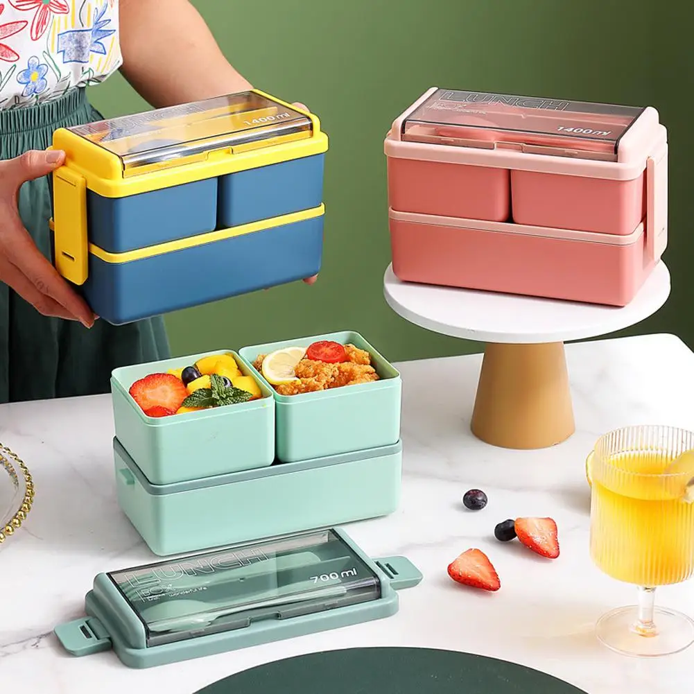 NEW Office Bento Box Set With Reusable Cutlery Microwave Safe Japanese Style Lunch Boxes Food Container
NEW Office Bento Box Set With Reusable Cutlery Microwave Safe Japanese Style Lunch Boxes Food Container
