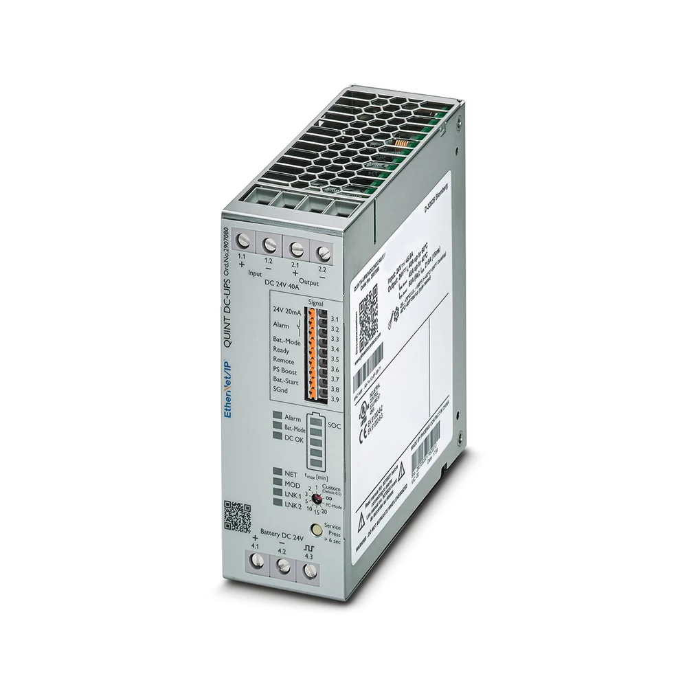 2907080 QUINT4-UPS/24DC/24DC/40/EIP For Phoenix UPS 24VDC/40A RJ45 Uninterruptible Power Supply Works Perfectly Fast Ship
2907080 QUINT4-UPS/24DC/24DC/40/EIP For Phoenix UPS 24VDC/40A RJ45 Uninterruptible Power Supply Works Perfectly Fast Ship