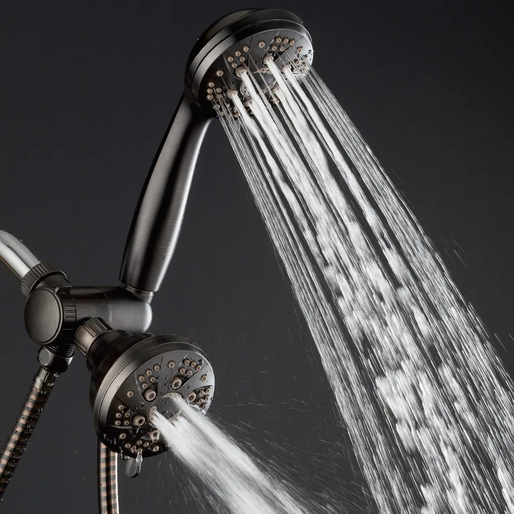 2023 New AquaDance High-Pressure 48-Setting Luxury 3-Way Dual Shower Head, Oil Rubbed Bronze 
2023 New AquaDance High-Pressure 48-Setting Luxury 3-Way Dual Shower Head, Oil Rubbed Bronze