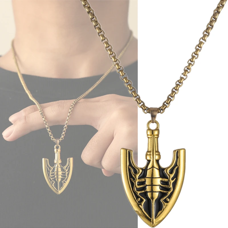 Anime JoJo's Bizarre Adventure Kujo Jotaro Cosplay Arrow Necklace Pendant Jewelry Unisex Accessories Prop
Anime JoJo's Bizarre Adventure Kujo Jotaro Cosplay Arrow Necklace Pendant Jewelry Unisex Accessories Prop