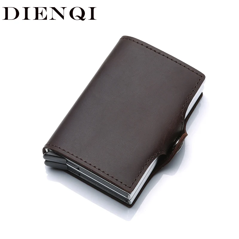 DIENQI Crazy Hors Genuine Leather Men Wallets Brand RFID Blocking Card Magic Wallet Purse Male Thin Small Short Wallet for men
DIENQI Crazy Hors Genuine Leather Men Wallets Brand RFID Blocking Card Magic Wallet Purse Male Thin Small Short Wallet for men
