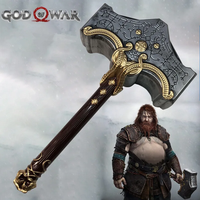 1:1 Cosplay God of War Weapon Thor Hammer Chaos Blade Flame Tomahawk Thunder Hammer Prop Role Playing Ghost Beast Hammer PU Weap 
1:1 Cosplay God of War Weapon Thor Hammer Chaos Blade Flame Tomahawk Thunder Hammer Prop Role Playing Ghost Beast Hammer PU Weap