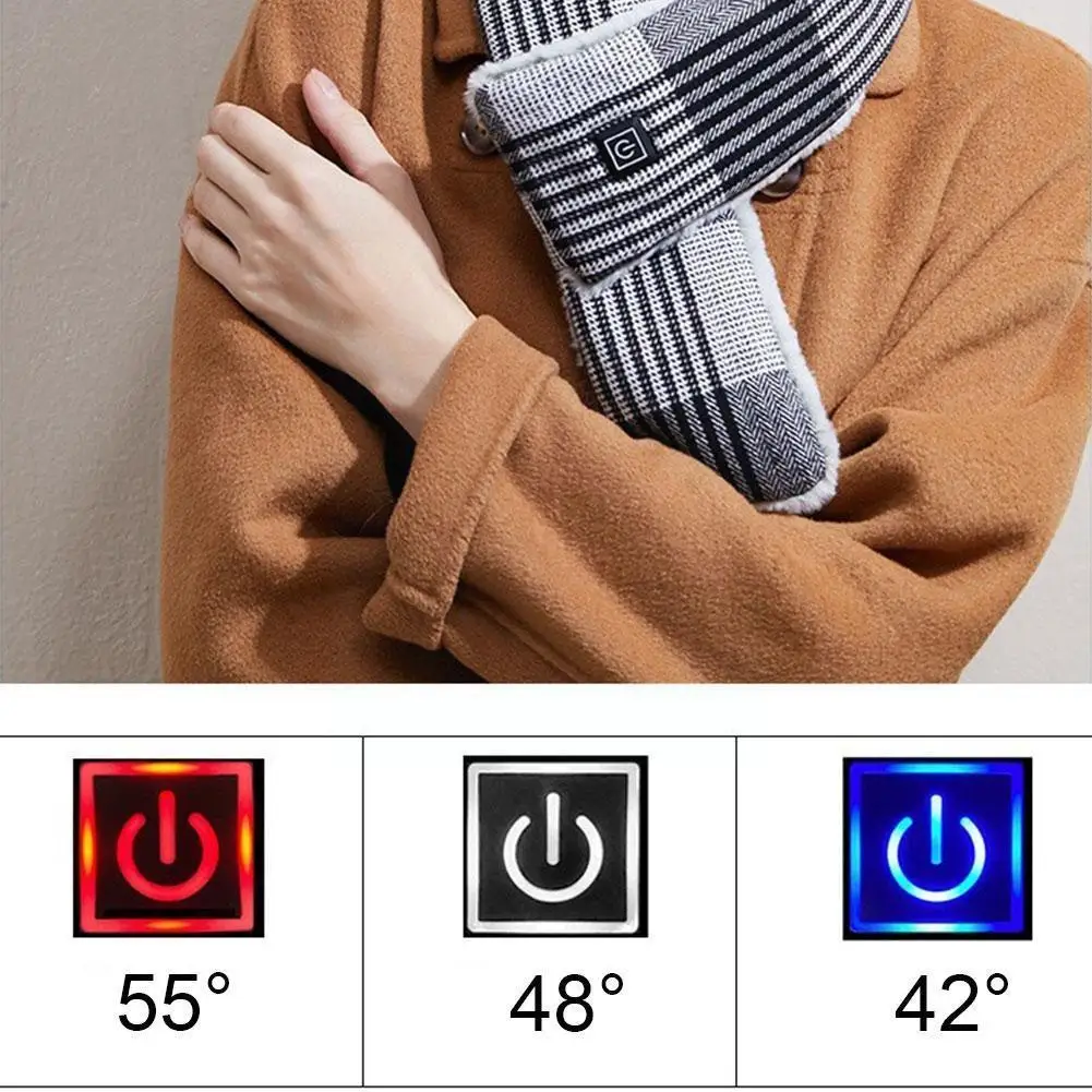 Usb Heating Scarf Washable Adjustable 3 Speed Temperature Christmas Gift Shawl Warm Scarf Heated Winter F6u6
Usb Heating Scarf Washable Adjustable 3 Speed Temperature Christmas Gift Shawl Warm Scarf Heated Winter F6u6