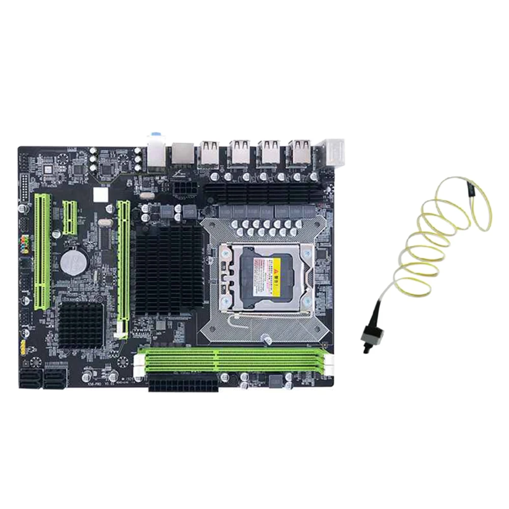 X58 Motherboard LGA 1366 Support DDR3 ECC Memory RAM and Intel Xeon Desktop Server X58-PRO Computer Motherboard
X58 Motherboard LGA 1366 Support DDR3 ECC Memory RAM and Intel Xeon Desktop Server X58-PRO Computer Motherboard