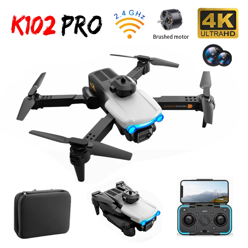 K102 PRO Drone 4K HD Dual Camera Drone Obstacle Avoid With Optical Flow Quadcopter Real-Time Transmission Helicopter Toy
K102 PRO Drone 4K HD Dual Camera Drone Obstacle Avoid With Optical Flow Quadcopter Real-Time Transmission Helicopter Toy
