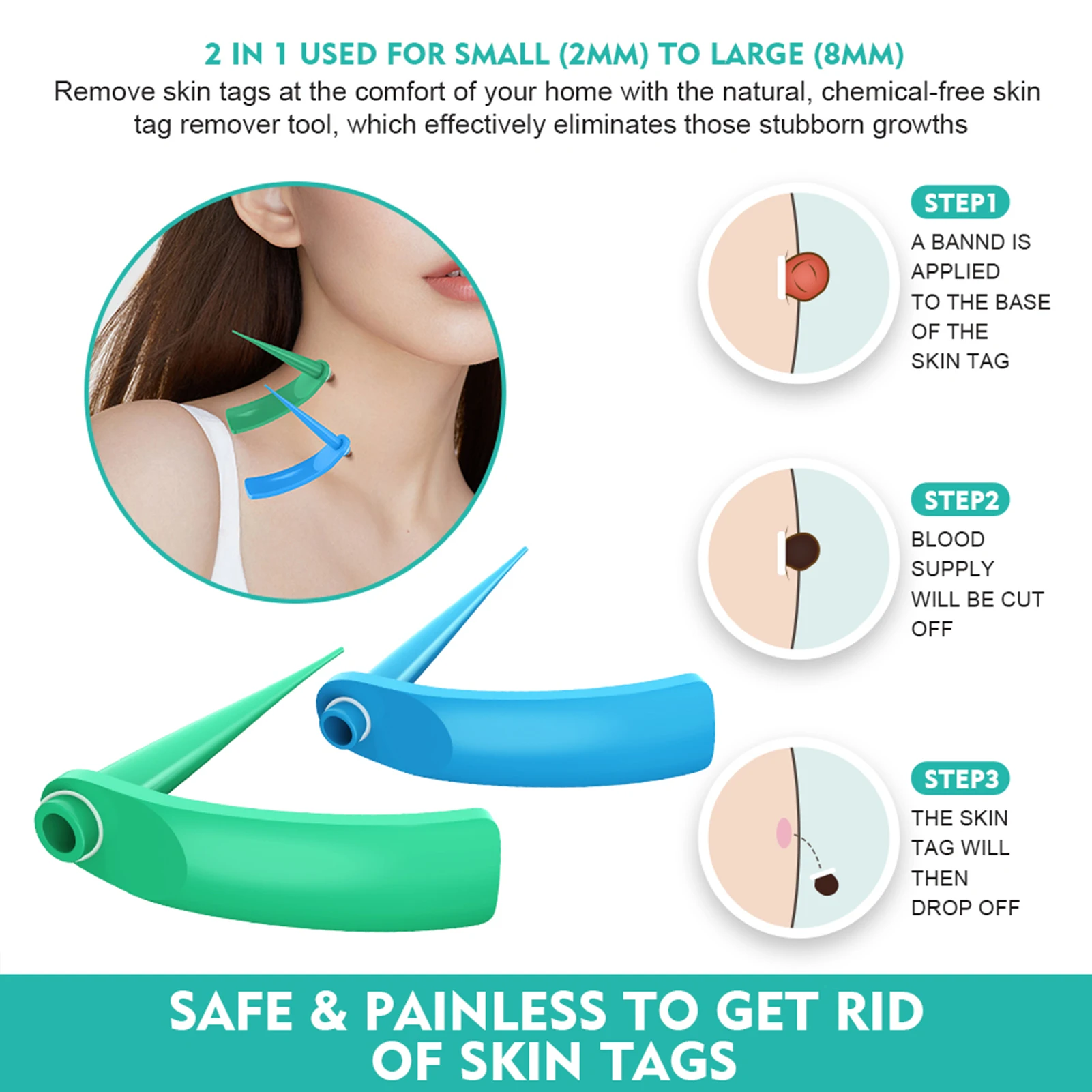 Auto Tags Remover Auto Tags Rapid Removal Kit Painless Auto Tags Remover Tags Repair Pen For 2-8mm Skin Tags Of Face And Body
Auto Tags Remover Auto Tags Rapid Removal Kit Painless Auto Tags Remover Tags Repair Pen For 2-8mm Skin Tags Of Face And Body