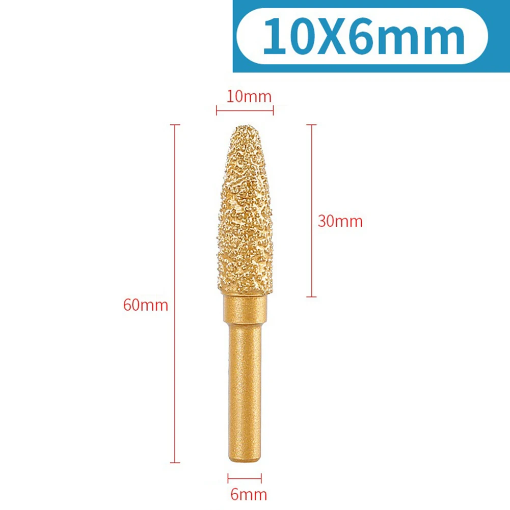 Diamond Burr Head Shank Grinding Rotary File For Glass Tile Stone Steel Ceramics Sharpening Carving Grinding Tools 6mm
Diamond Burr Head Shank Grinding Rotary File For Glass Tile Stone Steel Ceramics Sharpening Carving Grinding Tools 6mm