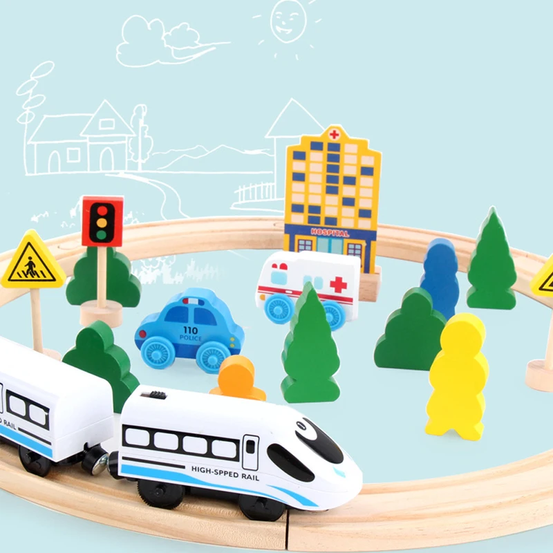 Wooden Train Set Toddler Magnetic Trains Wood Tracks Toys Kids Wooden Train Toy Birthday Gift for 3 4 5 Years Old Girls& Boys
Wooden Train Set Toddler Magnetic Trains Wood Tracks Toys Kids Wooden Train Toy Birthday Gift for 3 4 5 Years Old Girls& Boys