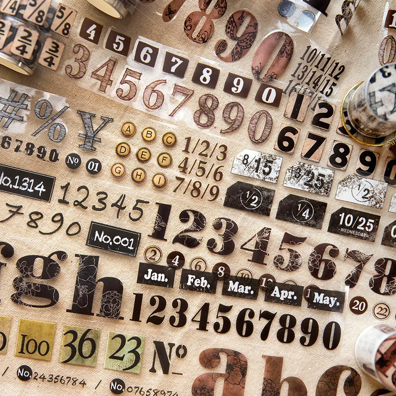 1Pc Digital Age Series Masking Washi Tape Vintage English Numbers Decorative Adhesive Material Sticker Label Scrapbooking
1Pc Digital Age Series Masking Washi Tape Vintage English Numbers Decorative Adhesive Material Sticker Label Scrapbooking