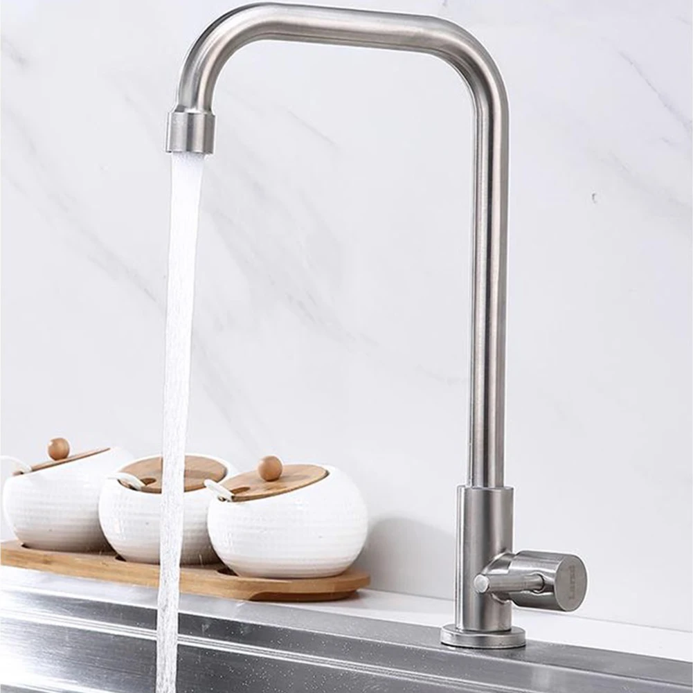 Accessories Kitchen Faucet 304 Stainless Steel 7 Shapes Silver Single Cold Water Soft With Energy-saving Bubbler
Accessories Kitchen Faucet 304 Stainless Steel 7 Shapes Silver Single Cold Water Soft With Energy-saving Bubbler