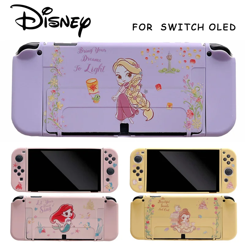 Защитный чехол Принцессы Disney для Nintendo Switch OLED мягкий с защитой от падения консоль