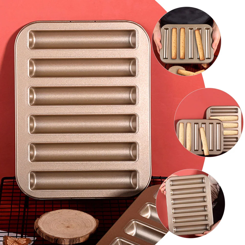Biscuit Mold Baking Mould Cookie Pan Non-stick Sponge Finger Carbon Steel Material Cake Household 
Biscuit Mold Baking Mould Cookie Pan Non-stick Sponge Finger Carbon Steel Material Cake Household
