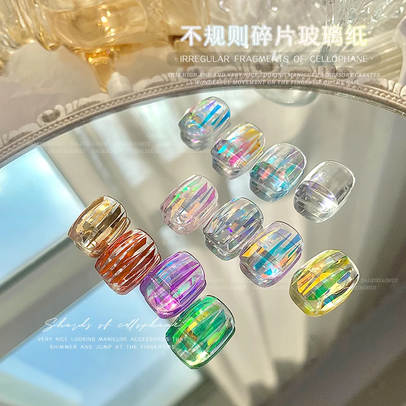 1 Box Holographic Nail Glass Paper Gradient Nails Accessories DIY Colorful Holo Chameleon Nails Drill Laser Foils
1 Box Holographic Nail Glass Paper Gradient Nails Accessories DIY Colorful Holo Chameleon Nails Drill Laser Foils