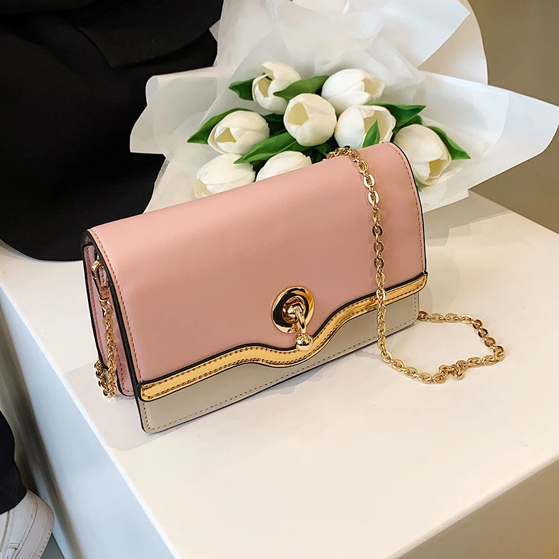 Brand Women's Bags Splicing Colors Shoulder Bags Chain Shoulder Straps Messenger Bags Premium Fabrics Fashion Handbags Purses
Brand Women's Bags Splicing Colors Shoulder Bags Chain Shoulder Straps Messenger Bags Premium Fabrics Fashion Handbags Purses