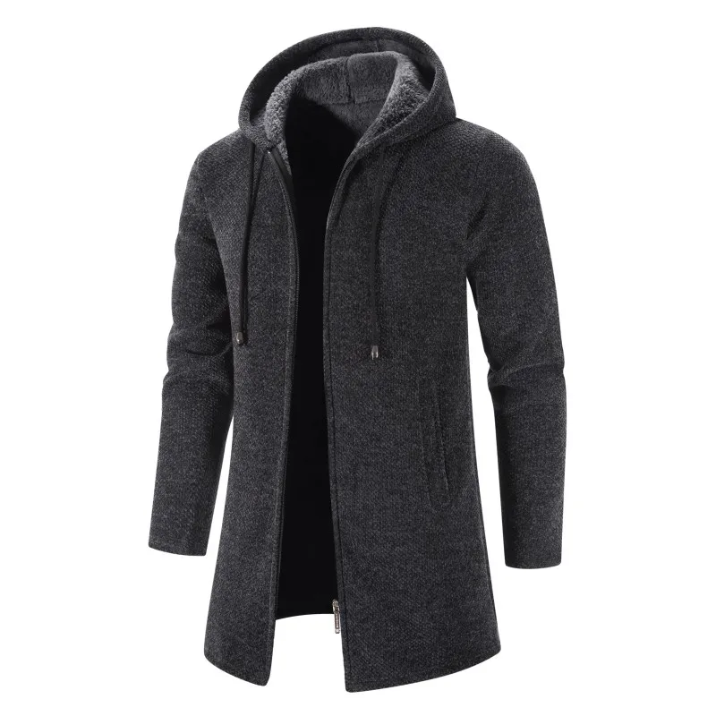 Winter Men's Sweater Coat trench Wool Sweater Medium Long Hooded Men Zipper Knitted Thick Coat Warm Casual Knitwear Cardigan
Winter Men's Sweater Coat trench Wool Sweater Medium Long Hooded Men Zipper Knitted Thick Coat Warm Casual Knitwear Cardigan
