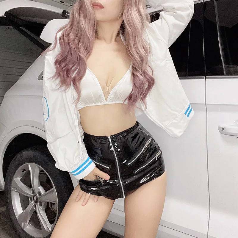 Шорты Женская одежда pantalones cortos mini mujer vetement femme Sexy PVC глянцевая лакированная кожа молния открытая пилка Эротические
Шорты Женская одежда pantalones cortos mini mujer vetement femme Sexy PVC глянцевая лакированная кожа молния открытая пилка Эротические