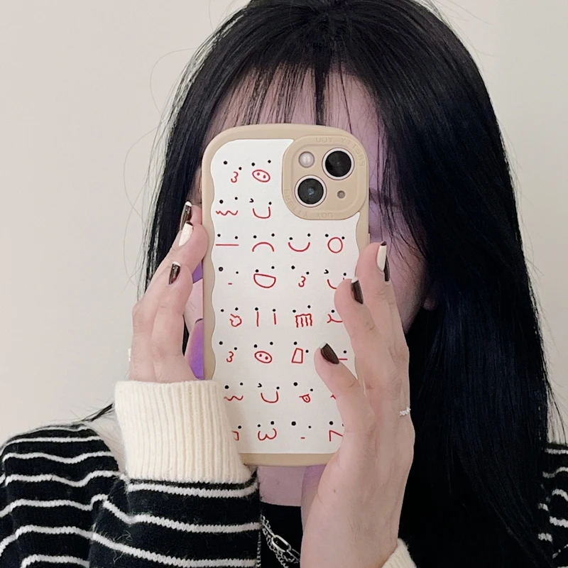 Милый мультяшный Простой корейский чехол с улыбкой для телефона iPhone 11 12 13 Pro Xs Max X Xr 7 8 Puls SE, роскошные кожаные мягкие чехлы для задней панели
Милый мультяшный Простой корейский чехол с улыбкой для телефона iPhone 11 12 13 Pro Xs Max X Xr 7 8 Puls SE, роскошные кожаные мягкие чехлы для задней панели
