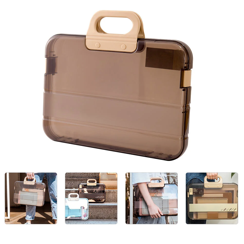 Portable File Box Expandable Folders Storage Container Paper Organizer Manager Plastic Official Documents
Portable File Box Expandable Folders Storage Container Paper Organizer Manager Plastic Official Documents