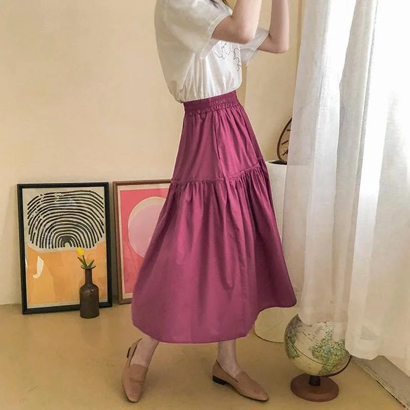 Casual Ruffles Female Vintage Maxi Skirt Cotton Linen Vestidos A-line Skirts Jupe Femme Streetwear Y2k Simple Women Long Skirts
Casual Ruffles Female Vintage Maxi Skirt Cotton Linen Vestidos A-line Skirts Jupe Femme Streetwear Y2k Simple Women Long Skirts