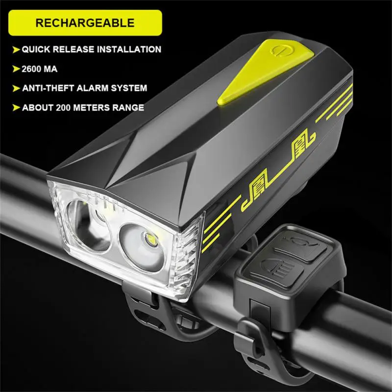 2*T6LED Bike Light Front Lamp With Speaker 2600mAh MTB Road Bike Headlight 3 Light Modes Handlebar Cycling Lantern Flashlight
2*T6LED Bike Light Front Lamp With Speaker 2600mAh MTB Road Bike Headlight 3 Light Modes Handlebar Cycling Lantern Flashlight