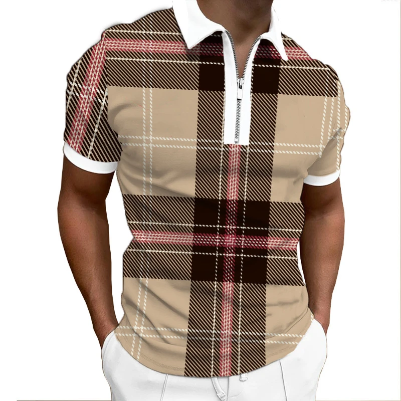 Men's Slim Fit 3D Printing Polo Shirt Men Zipper Lapel Solid Polo Shirts Brand Men Short-Sleeved T Shirt Summer Shirt Man
Men's Slim Fit 3D Printing Polo Shirt Men Zipper Lapel Solid Polo Shirts Brand Men Short-Sleeved T Shirt Summer Shirt Man
