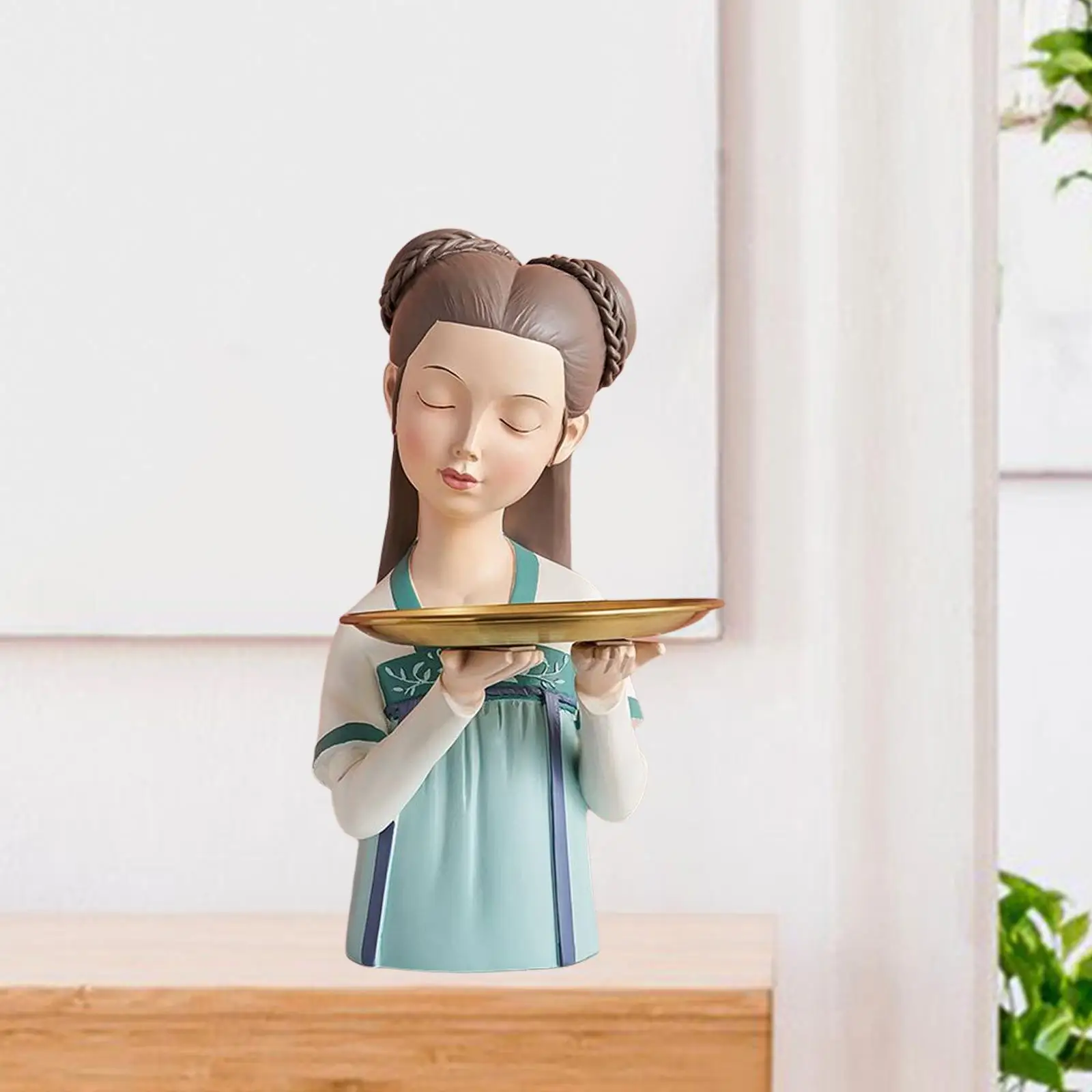 Girls Statue Storage Tray Cosmetics Sundries Container Sculpture for Home Bedroom Porch Tabletop Ornament
Girls Statue Storage Tray Cosmetics Sundries Container Sculpture for Home Bedroom Porch Tabletop Ornament