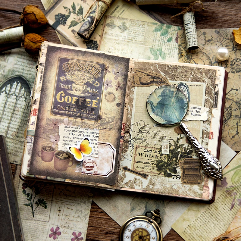 100 Pieces Vintage Material Paper Decoration Scrapbook Sketch Book Journal Notebook Intime Letter Journal Aesthetic Art Supplies
100 Pieces Vintage Material Paper Decoration Scrapbook Sketch Book Journal Notebook Intime Letter Journal Aesthetic Art Supplies