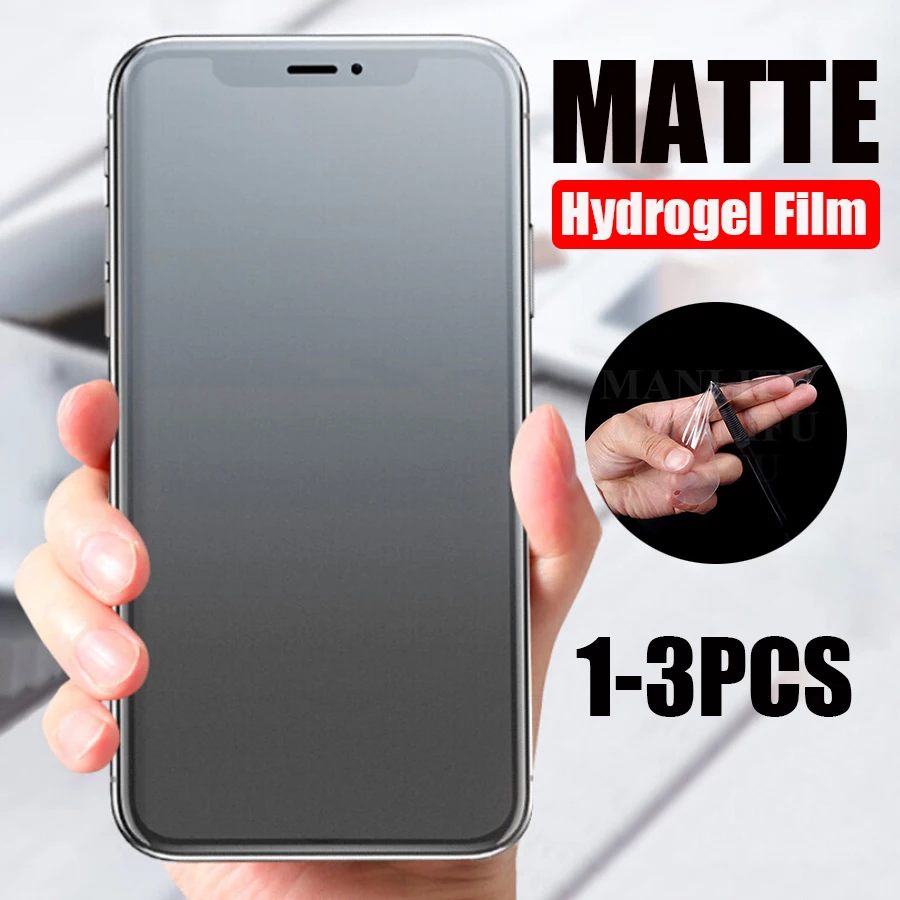 1-3pcs matte hydrogel film for iPhone 11 12 13 Pro Max frosted screen protector film 12 Mini 7 8 6 6S Plus X XR XS Max SE 3 2022
1-3pcs matte hydrogel film for iPhone 11 12 13 Pro Max frosted screen protector film 12 Mini 7 8 6 6S Plus X XR XS Max SE 3 2022