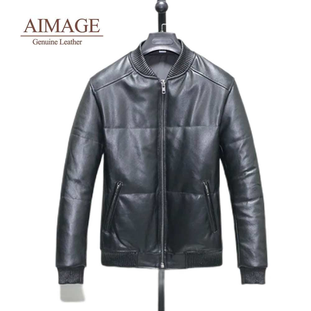 Real Leather Winter Jackets Men 100% Natural Cowhide White Duck Down Overcoats Warm Moto Chaquetas Thick Para Hombres PY284
Real Leather Winter Jackets Men 100% Natural Cowhide White Duck Down Overcoats Warm Moto Chaquetas Thick Para Hombres PY284