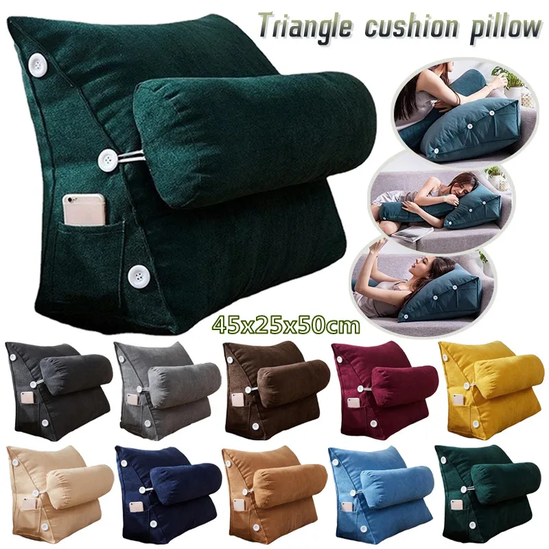 Triangle Cushion Comfort Wedge Bed Rest Back Pillow for Reading Office Sofa Chair Living Room Cushion Home Decor Office Supplies
Triangle Cushion Comfort Wedge Bed Rest Back Pillow for Reading Office Sofa Chair Living Room Cushion Home Decor Office Supplies