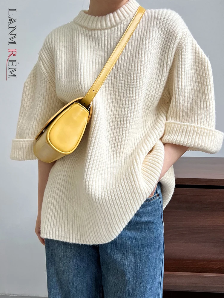 Однотонный простой вязаный свитер LANMREM для женщин, офисный Женский пуловер с круглым вырезом и рукавом до локтя, топы, Новинка осени 2023, 26D5245
Однотонный простой вязаный свитер LANMREM для женщин, офисный Женский пуловер с круглым вырезом и рукавом до локтя, топы, Новинка осени 2023, 26D5245