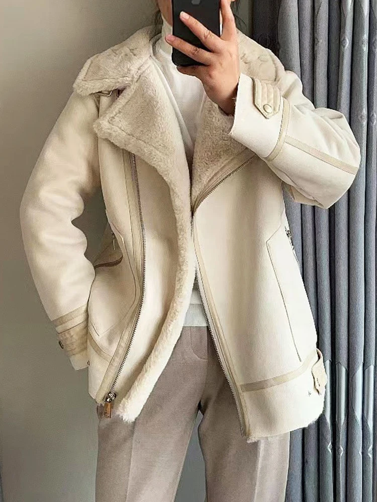 Fitaylor New Winter Thick Warm Snow Outwear Women Fashion Faux Leather Fur Splicing Jacket Streetwear Motorcycle Coat
Fitaylor New Winter Thick Warm Snow Outwear Women Fashion Faux Leather Fur Splicing Jacket Streetwear Motorcycle Coat