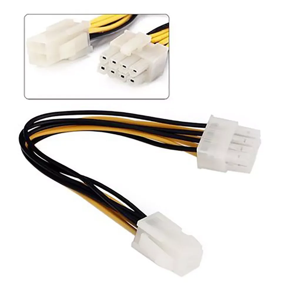4 Pin Male to 8 Pin Female EPS Power Cable Cord Adapter CPU Power Supply Stable Performance High Quality Data Cables
4 Pin Male to 8 Pin Female EPS Power Cable Cord Adapter CPU Power Supply Stable Performance High Quality Data Cables