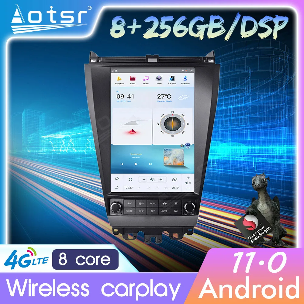 Android11 автомобильный Радио мультимедийный плеер Carplay для Honda Accord 2003-2007 видео сенсорный экран GPS навигация авто стерео головное устройство
Android11 автомобильный Радио мультимедийный плеер Carplay для Honda Accord 2003-2007 видео сенсорный экран GPS навигация авто стерео головное устройство
