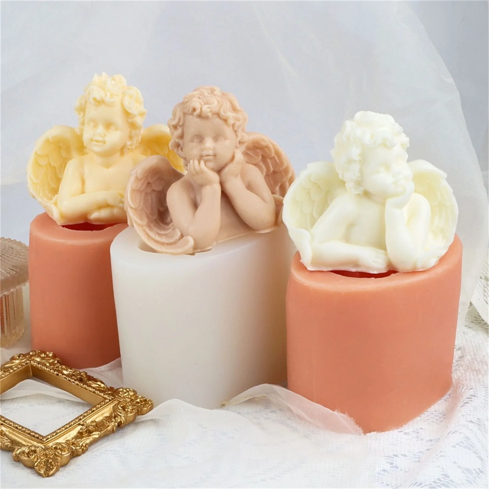 Hot Silicone Candle Mold 3D Cute Angel Shape DIY Soap Mould Cake Decoration Tool Kithchen Baking Fondant Chocolate Mold
Hot Silicone Candle Mold 3D Cute Angel Shape DIY Soap Mould Cake Decoration Tool Kithchen Baking Fondant Chocolate Mold