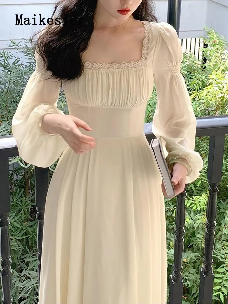 Spring Summer Bubble Sleeve Square Neck French Fashion Long Dresses for Women 2023 Chic and Elegant Woman Dress Woman Clothing
Spring Summer Bubble Sleeve Square Neck French Fashion Long Dresses for Women 2023 Chic and Elegant Woman Dress Woman Clothing