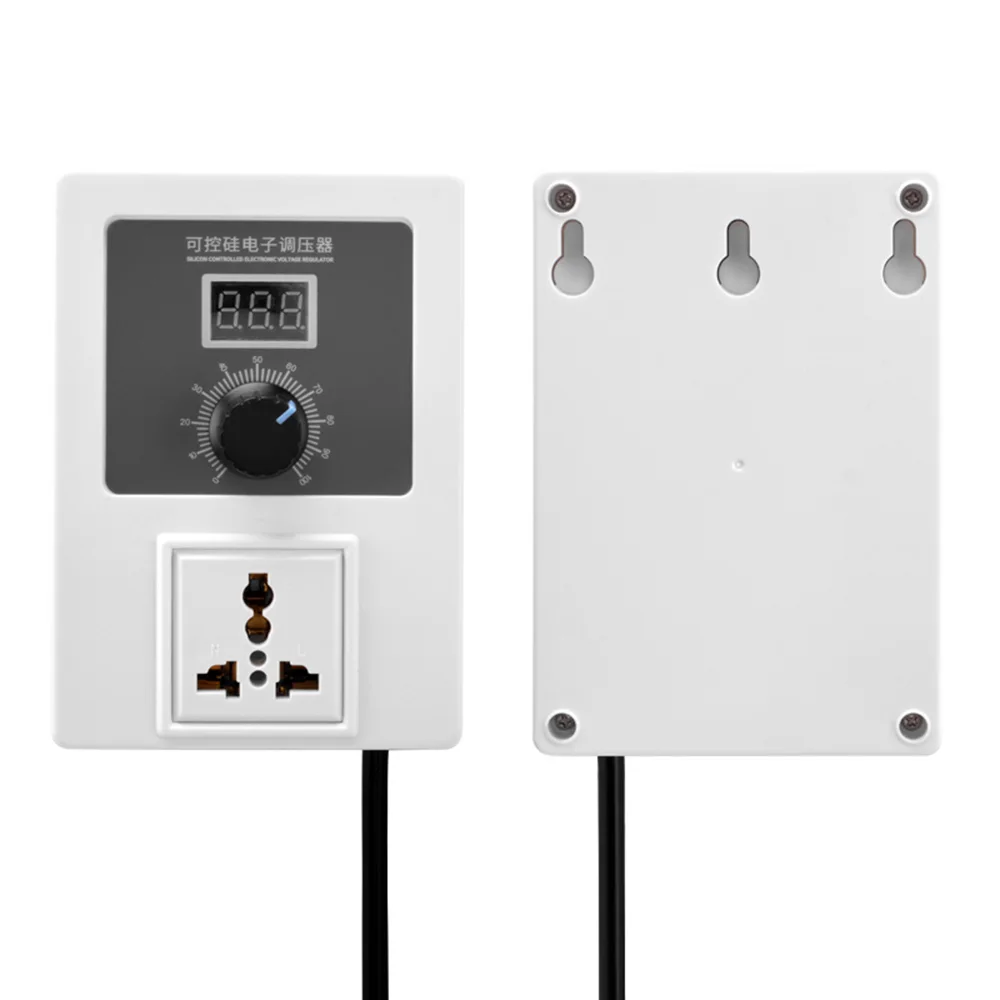AC220V 0-100 level regulation 2000W high power thyristor electronic voltage regulator motor drive controller governor EU/US plug
AC220V 0-100 level regulation 2000W high power thyristor electronic voltage regulator motor drive controller governor EU/US plug