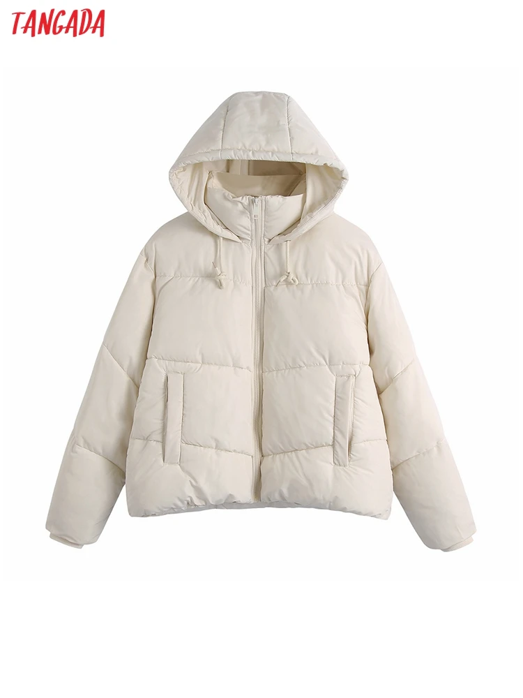 Tangada Women Oversized White Hood Padded Parkas 2021 Winter Pockets Female Elegant Coat CE214
Tangada Women Oversized White Hood Padded Parkas 2021 Winter Pockets Female Elegant Coat CE214