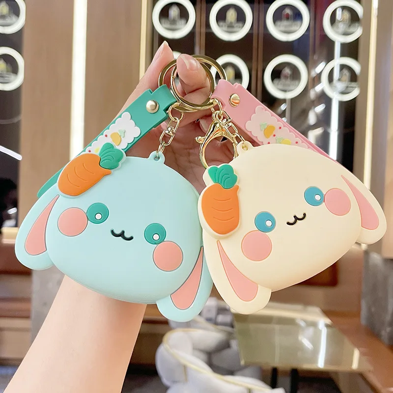 Cute Big Ears Rabbit Silicone Coin Purse with Keyring Kawaii Kids Coin Bag Portable Earphone Organizer Coin Key Pouch Bags Charm
Cute Big Ears Rabbit Silicone Coin Purse with Keyring Kawaii Kids Coin Bag Portable Earphone Organizer Coin Key Pouch Bags Charm