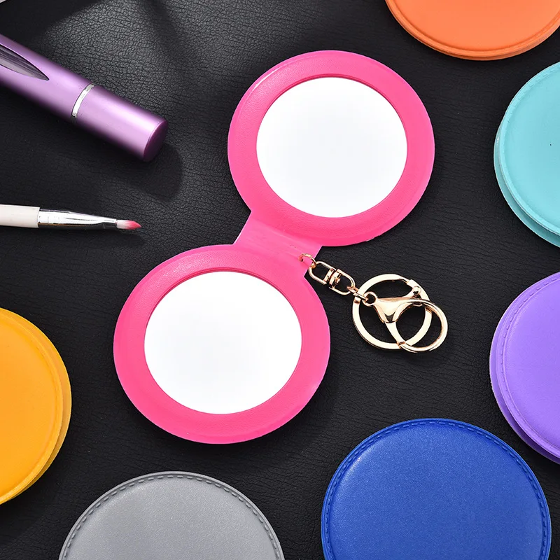 Makeup Mirror Pu Small Round Mirror Keychain Double-Sided Folding Mirror Furry Ball Mirror Pendant Gifts Travel Accessories
Makeup Mirror Pu Small Round Mirror Keychain Double-Sided Folding Mirror Furry Ball Mirror Pendant Gifts Travel Accessories