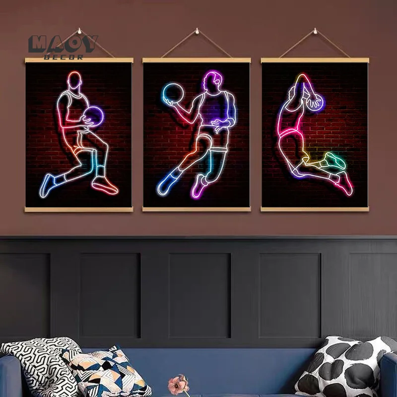 Basketball Neon Art Print Shoes Sport Frame Poster Street Wall Art Abstract Canvas Painting Print Gift Idea Man Home Decoration
Basketball Neon Art Print Shoes Sport Frame Poster Street Wall Art Abstract Canvas Painting Print Gift Idea Man Home Decoration