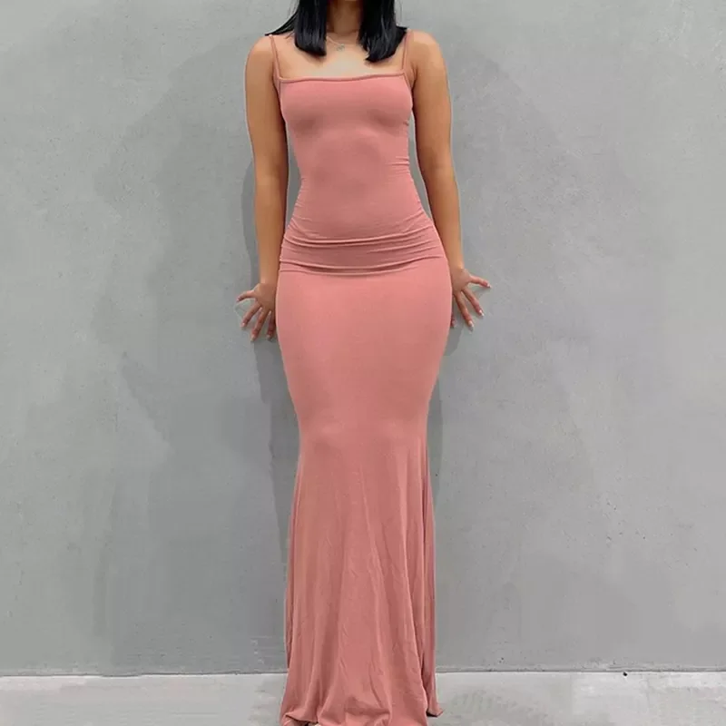 Satin Slip Sleeveless Backless Maxi Dress Women 2022 Y2k Summer Bodycon Elegant Sexy Outfits Ladies Birthday Party Club Sundress
Satin Slip Sleeveless Backless Maxi Dress Women 2022 Y2k Summer Bodycon Elegant Sexy Outfits Ladies Birthday Party Club Sundress