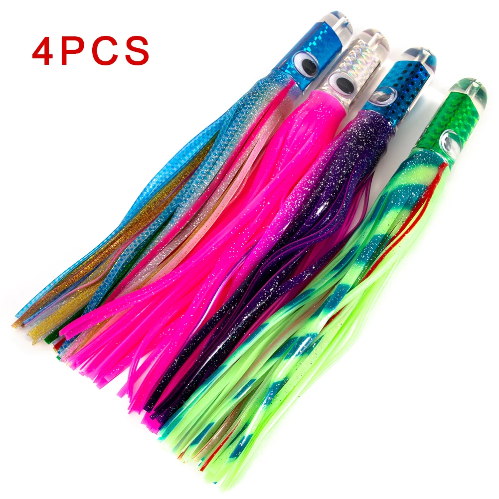 4pcs Octopus Squid Skirt Lures Bait Saltwater Soft Fishing Lures Artificial Bait Outdoor fishing Pesca Iscas Fish Tackle Tools
4pcs Octopus Squid Skirt Lures Bait Saltwater Soft Fishing Lures Artificial Bait Outdoor fishing Pesca Iscas Fish Tackle Tools