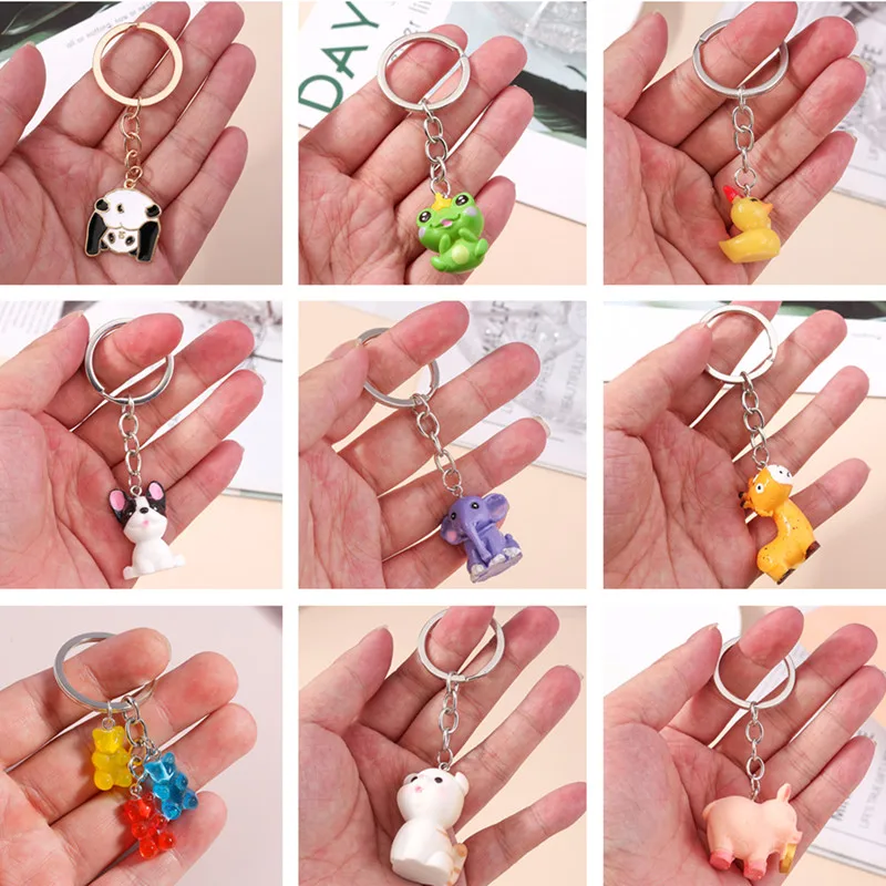 Cute Keychains Resin Animal Dog Elephant Bear Charms Keyrings for Car Key Women Men Handbag Pendants Key Chains DIY Accessories
Cute Keychains Resin Animal Dog Elephant Bear Charms Keyrings for Car Key Women Men Handbag Pendants Key Chains DIY Accessories